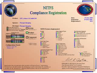 NITFS Compliance Registration