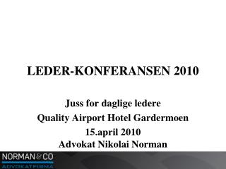 leder konferansen 2010