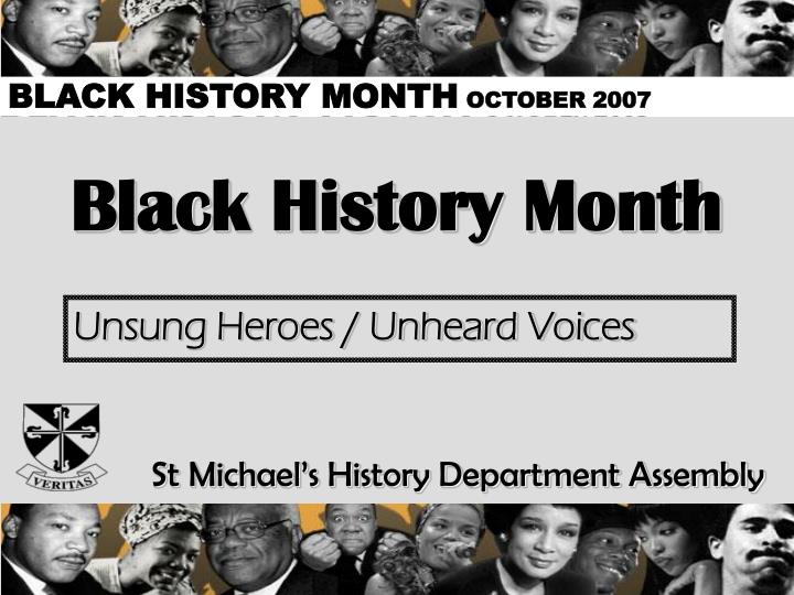 black history month