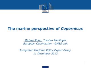 The marine perspective of Copernicus