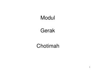 modul gerak