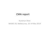 CMA report - slide 1