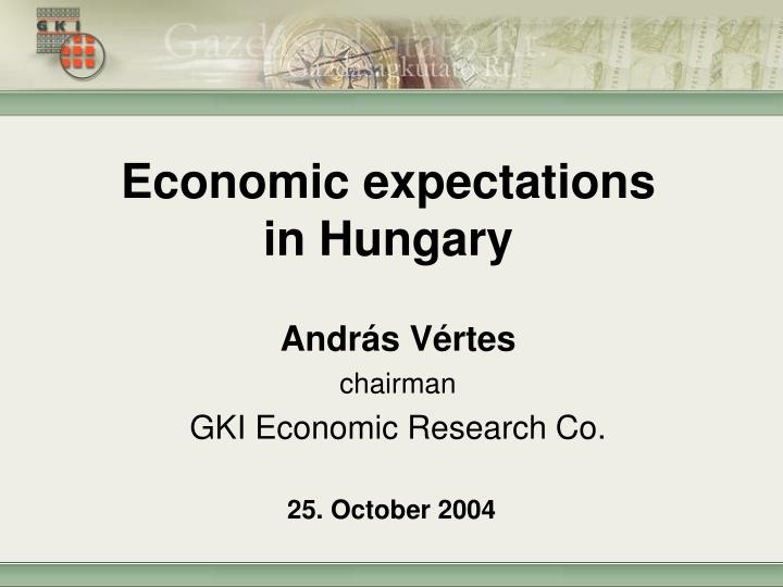 economic expectations in hungary