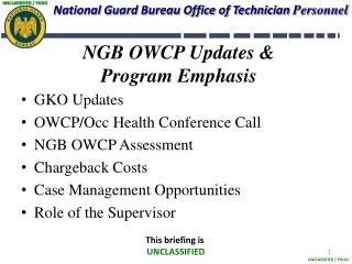 National Guard Bureau Office of Technician Personnel