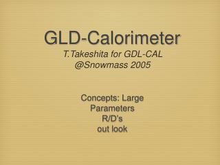 GLD-Calorimeter