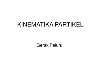 kinematika partikel