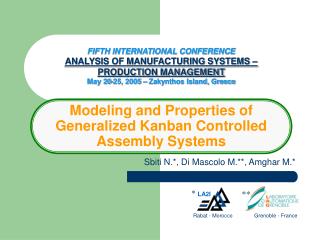 Modeling and Properties of Generalized Kanban Controlled Assembly Systems