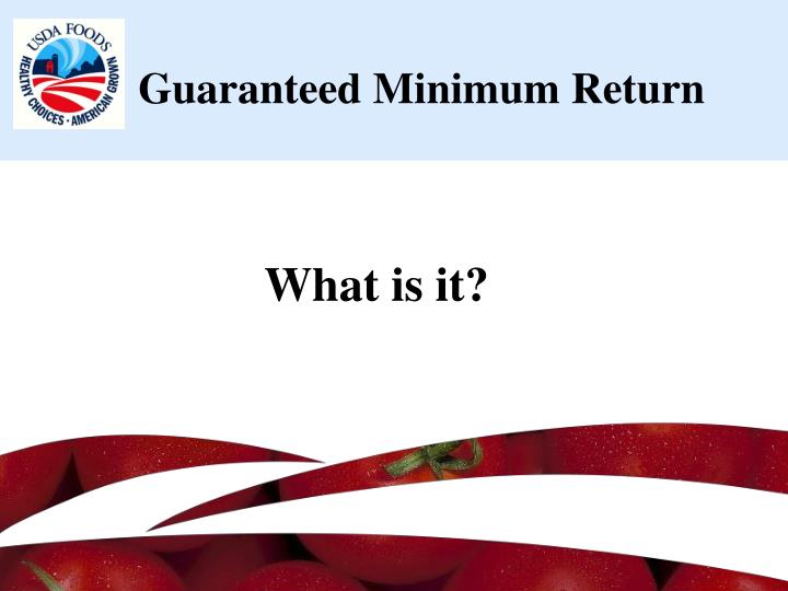 guaranteed minimum return