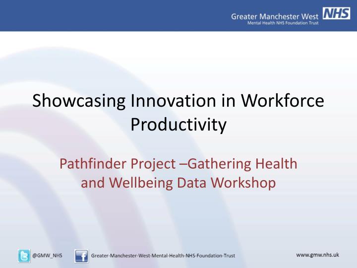 showcasing innovation in workforce productivity