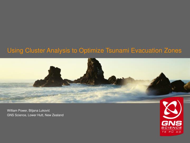 using cluster analysis to optimize tsunami evacuation zones