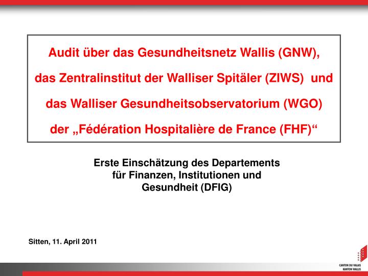 erste einsch tzung des departements f r finanzen institutionen und gesundheit dfig