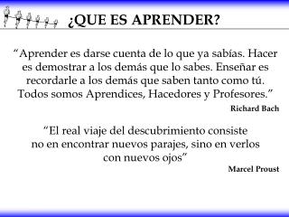 que es aprender