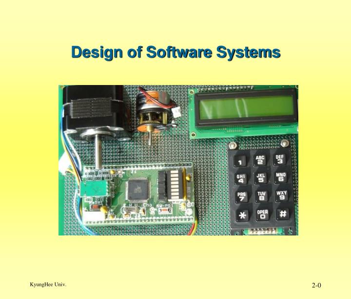 design of software systems