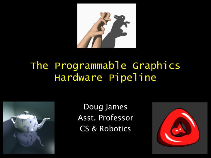 the programmable graphics hardware pipeline