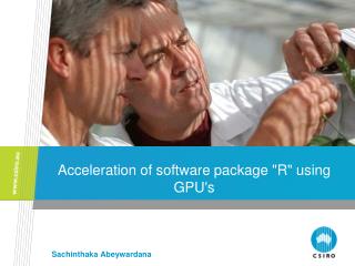 Acceleration of software package &quot;R&quot; using GPU's