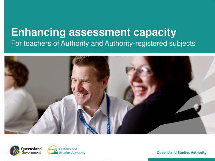 enhancing assessment capacity