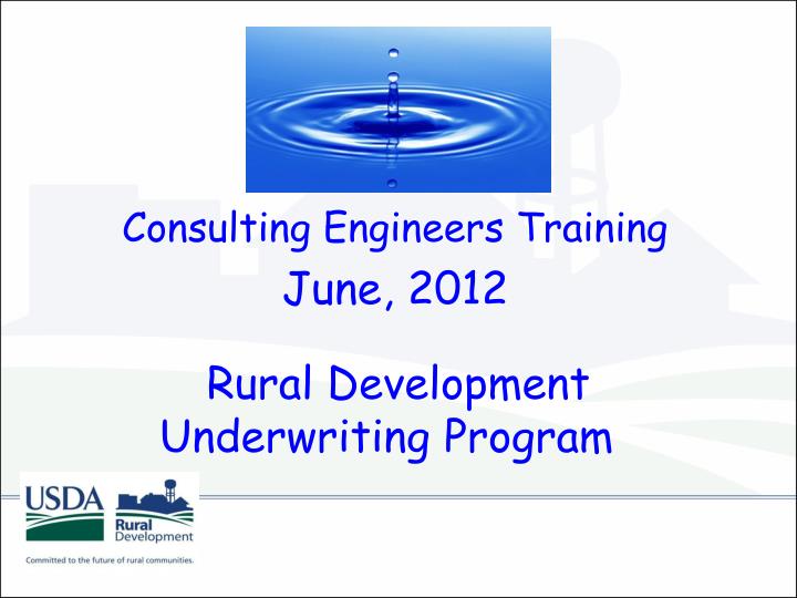rural development underwriting program