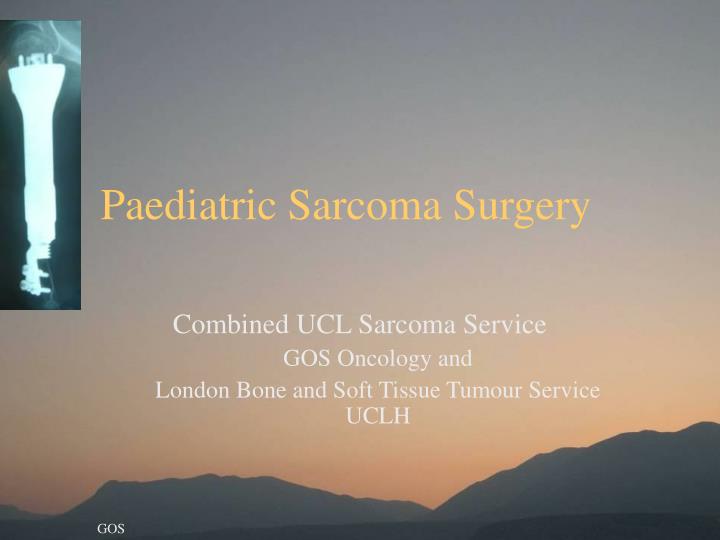 paediatric sarcoma surgery