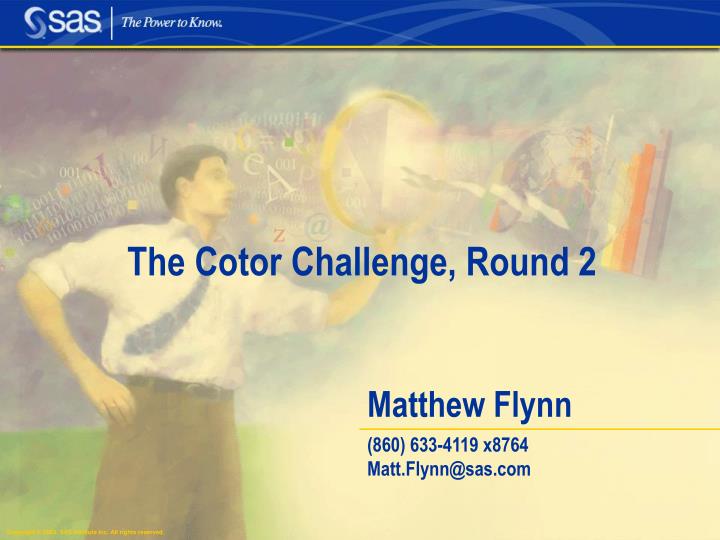 the cotor challenge round 2