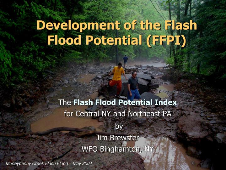 development of the flash flood potential ffpi