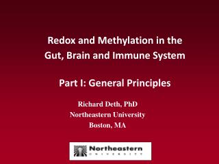 Redox and Methylation in the Gut, Brain and Immune System Part I: General Principles