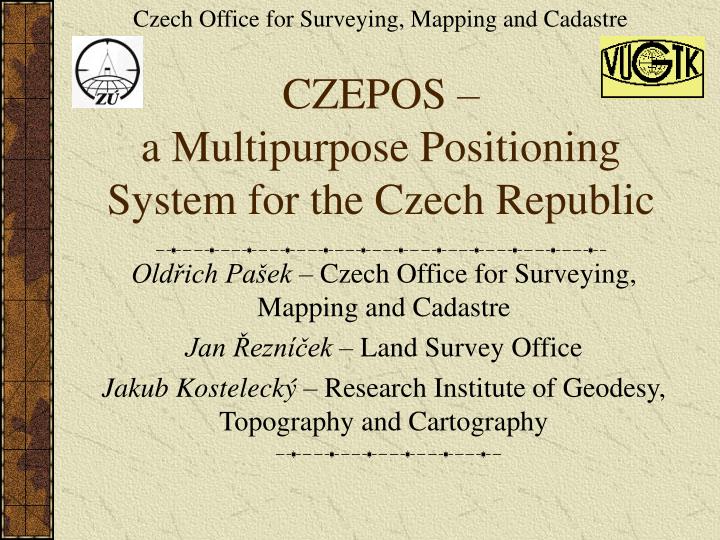 czepos a multipurpose positioning system for the czech republic