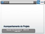 Acompanhamento do Projeto - slide 1