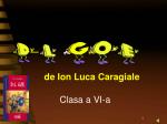 de Ion Luca Caragiale - slide 1