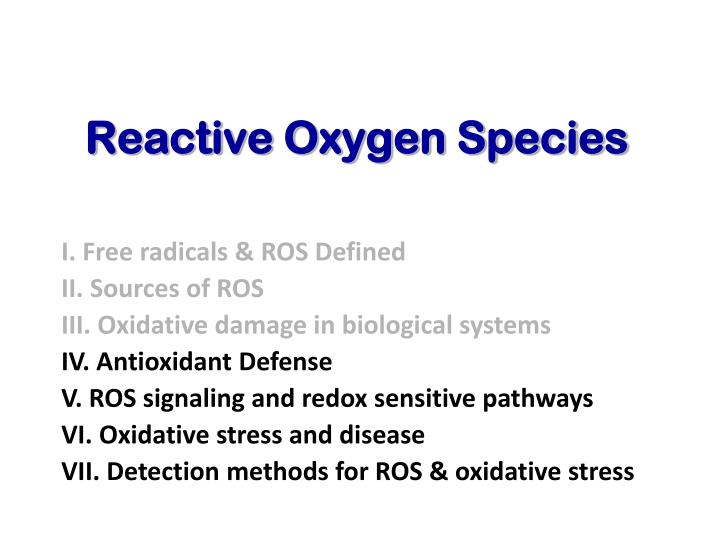 reactive oxygen species