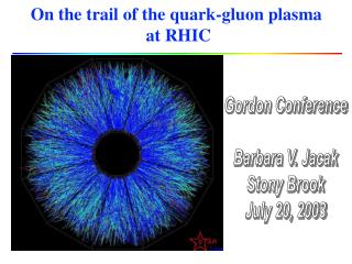 On the trail of the quark-gluon plasma at RHIC