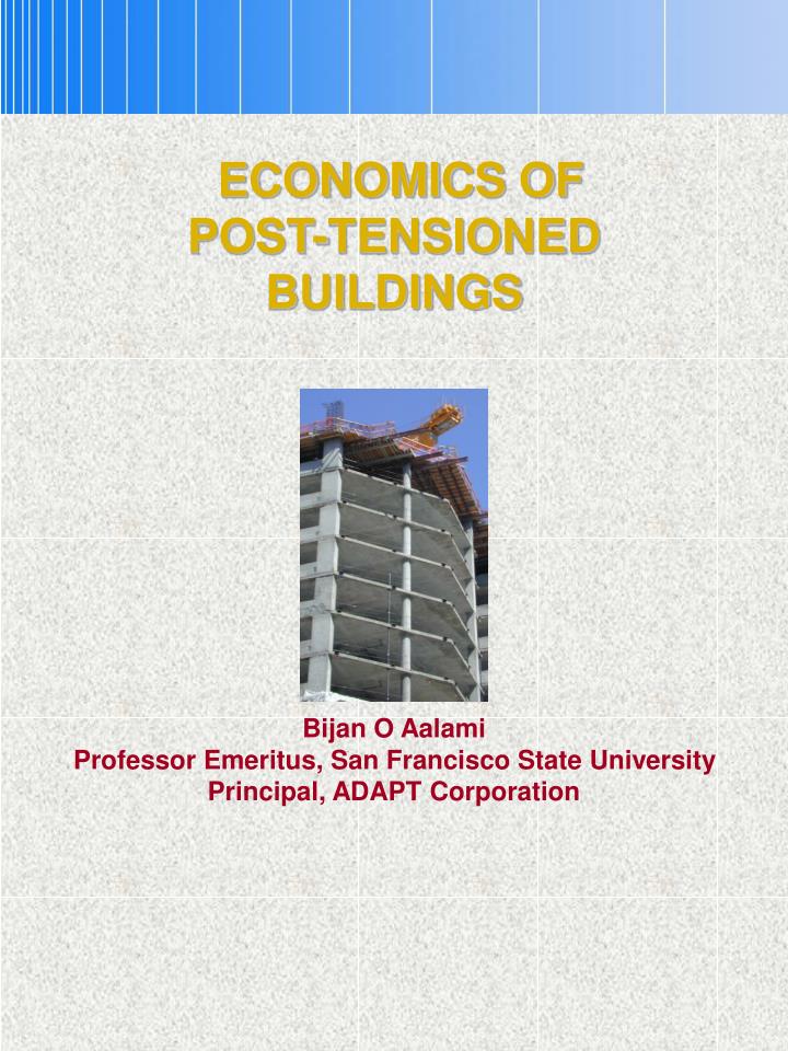 economics of post tensioned buildings