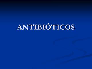 antibi ticos