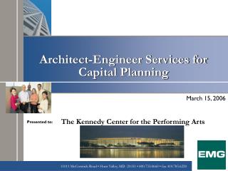 Architect-Engineer Services for Capital Planning