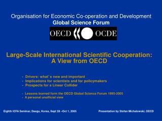 Organisation for Economic Co-operation and Development Global Science Forum