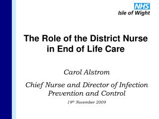 The Role of the District Nurse in End of Life Care