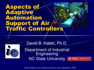 Aspects of Adaptive Automation Support of Air Traffic Controllers