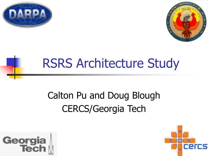 rsrs architecture study
