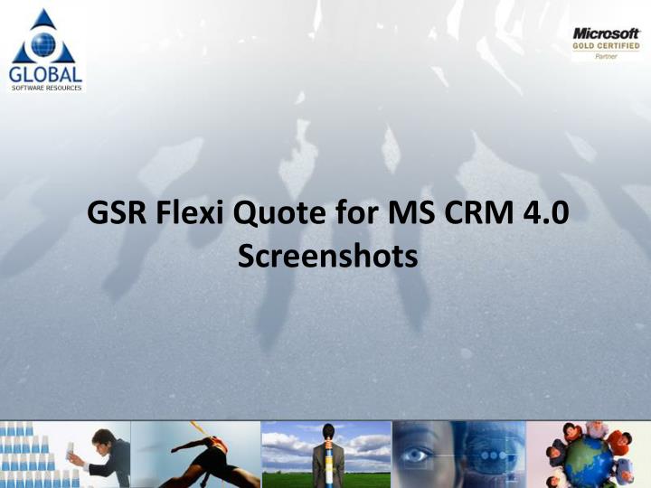 gsr flexi quote for ms crm 4 0 screenshots