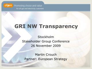 GRI NW Transparency