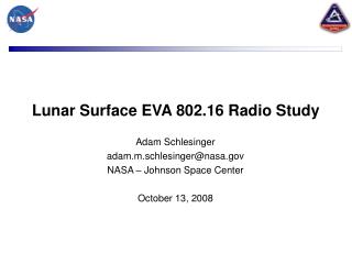 Lunar Surface EVA 802.16 Radio Study