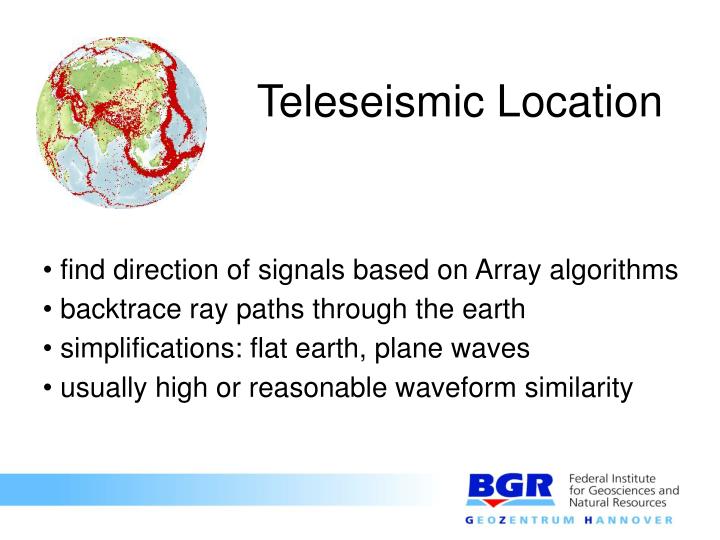 teleseismic location