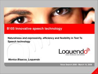 B105 Innovative speech technology