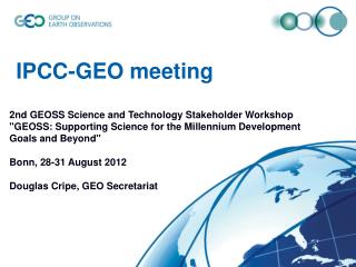 IPCC-GEO meeting