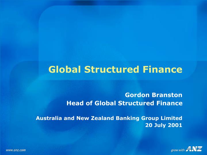 global structured finance