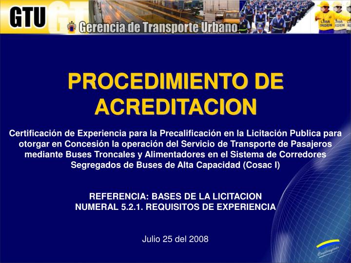 procedimiento de acreditacion