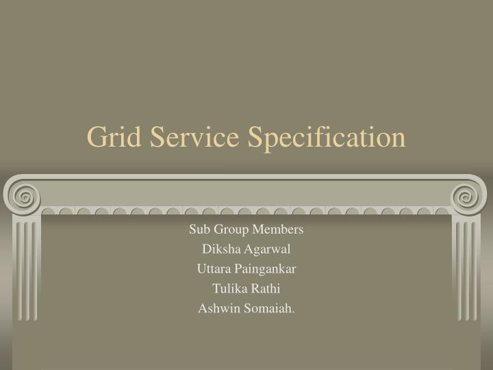grid service specification
