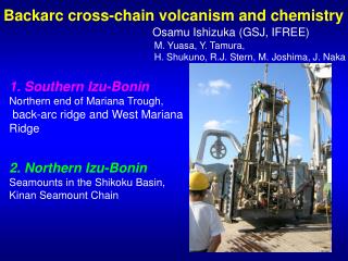 Backarc cross-chain volcanism and chemistry