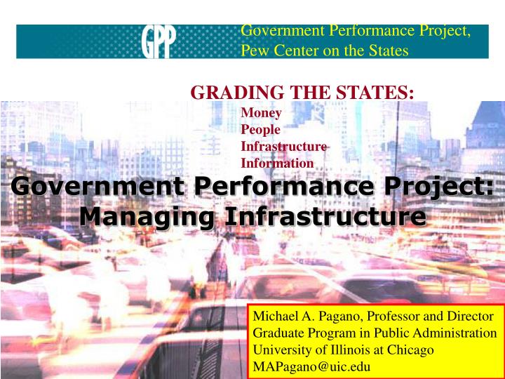 government performance project managing infrastructure