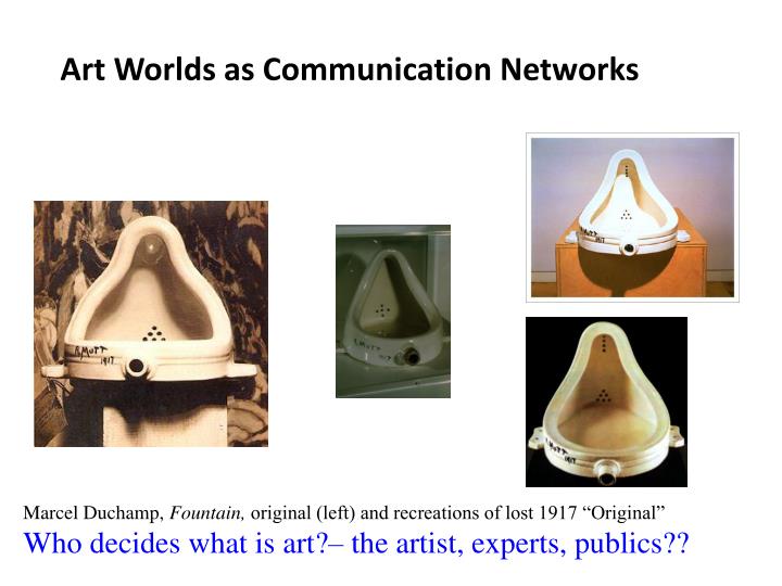 art worlds as communication networks