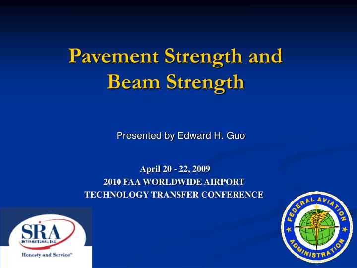 pavement strength and beam strength